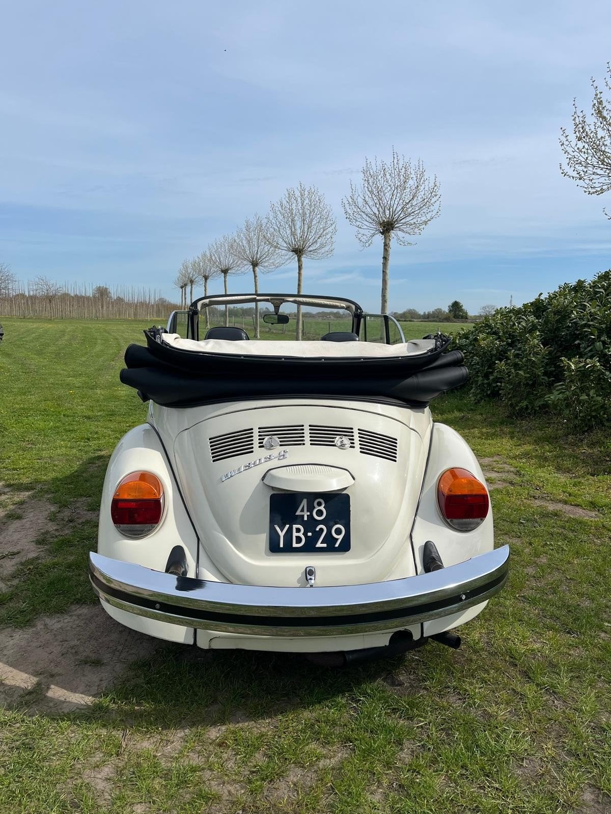 Volkswagen 1303 1.6 S 1975 Wit Karmann kever cabriolet, Auto's, Beetle (Kever), 4 cilinders, Cabriolet, Wit