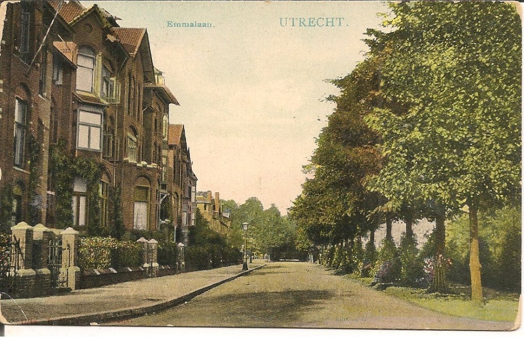 Oude ansichtkaart Emmalaan, Utrecht, Ophalen of Verzenden, Voor 1920, Ongelopen, Utrecht