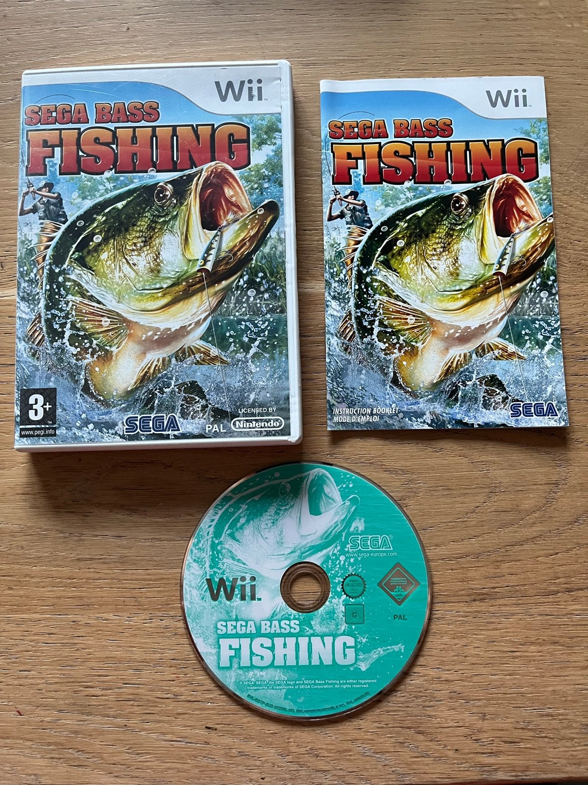 Sega Bass Fishing - Nintendo Wii - Compleet, Spelcomputers en Games, Games | Nintendo Wii, Overige genres, 1 speler, Ophalen of Verzenden