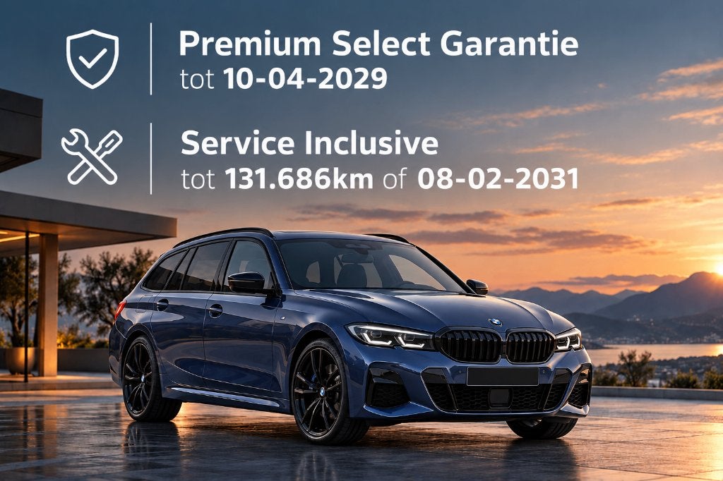 BMW 330e M Sport Pro | Pano | HK | Garantie 2029 | Compleet!, Zwart, 4 cilinders, Blauw, Stationwagon