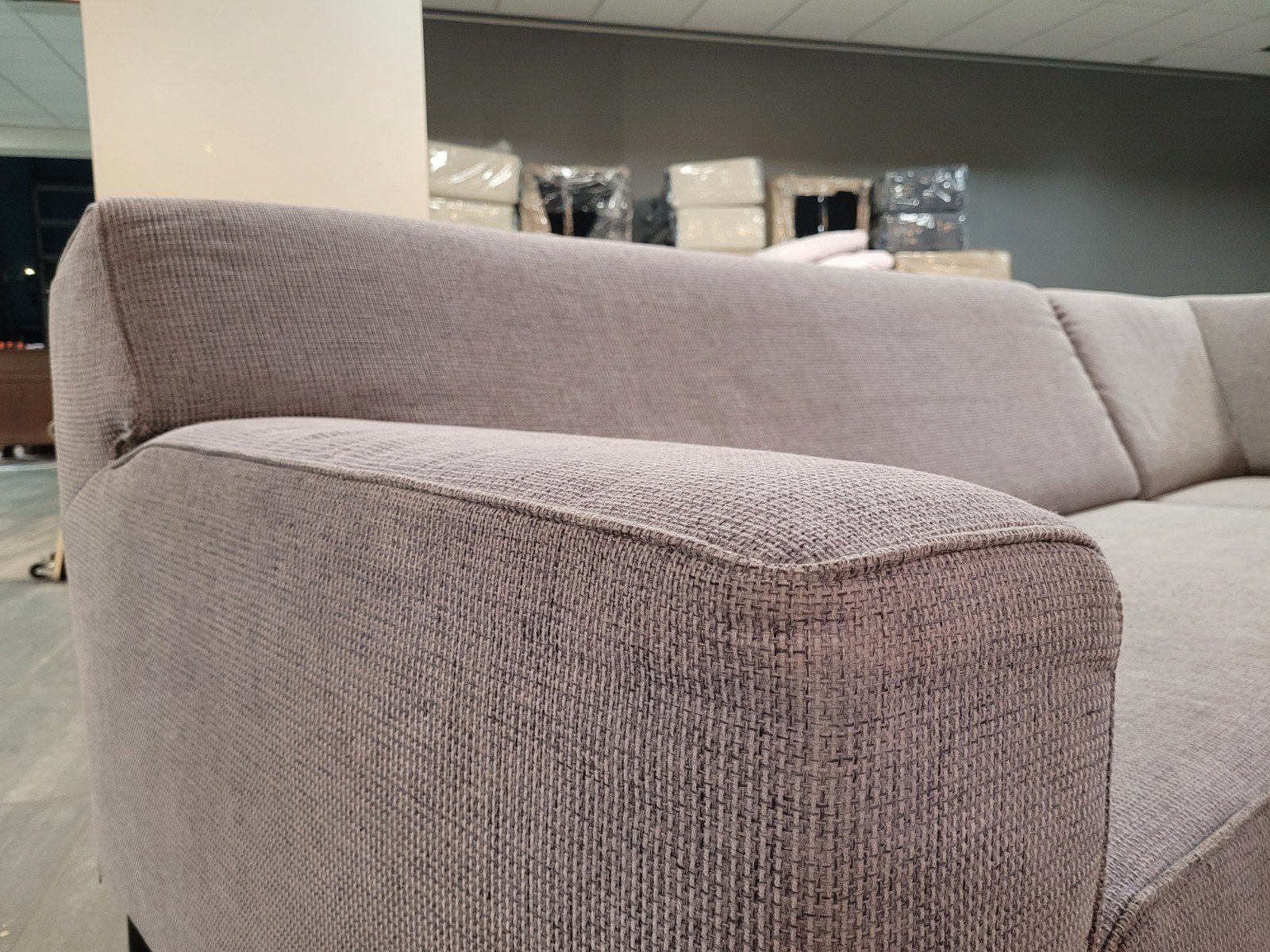 Foto 11 van ✅️️️️️️️ GEREINIGD grijs-lila hoekbank 270x220 | BEZORGEN