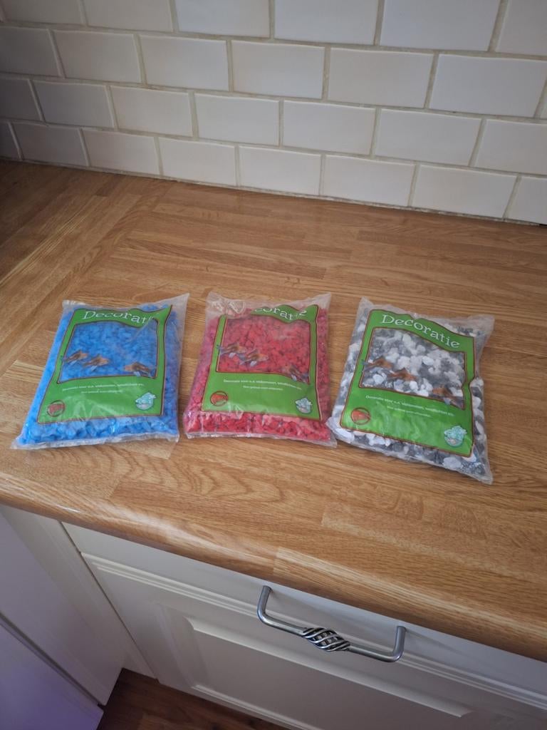 Gravel 3 kleuren nieuw bieden, Dieren en Toebehoren, Vissen | Aquaria en Toebehoren, Ophalen, Nieuw