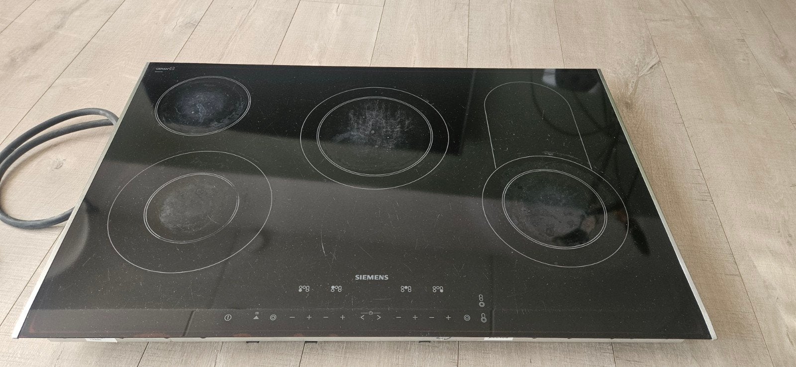 Siemens keramisch kookplaat met 4 kookzones, Witgoed en Apparatuur, Ophalen, Gebruikt, Keramisch, 4 kookzones