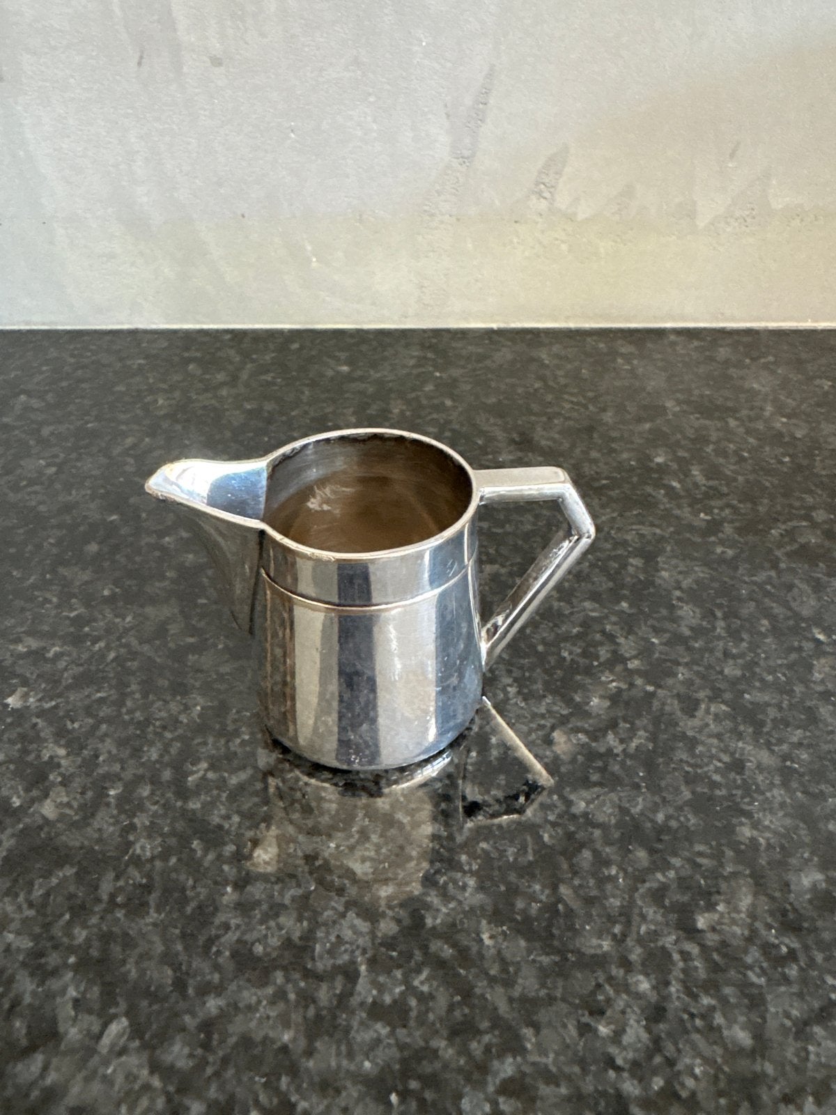 Vintage verzilverd Melkkannetje - Gebr Hepp 1/6t, Ophalen of Verzenden, Zilver