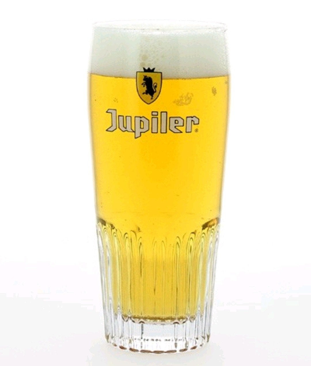Set van 8 Jupiler bierglazen 25 cl, Ophalen of Verzenden, Gebruikt, Glas of Glazen, Jupiler