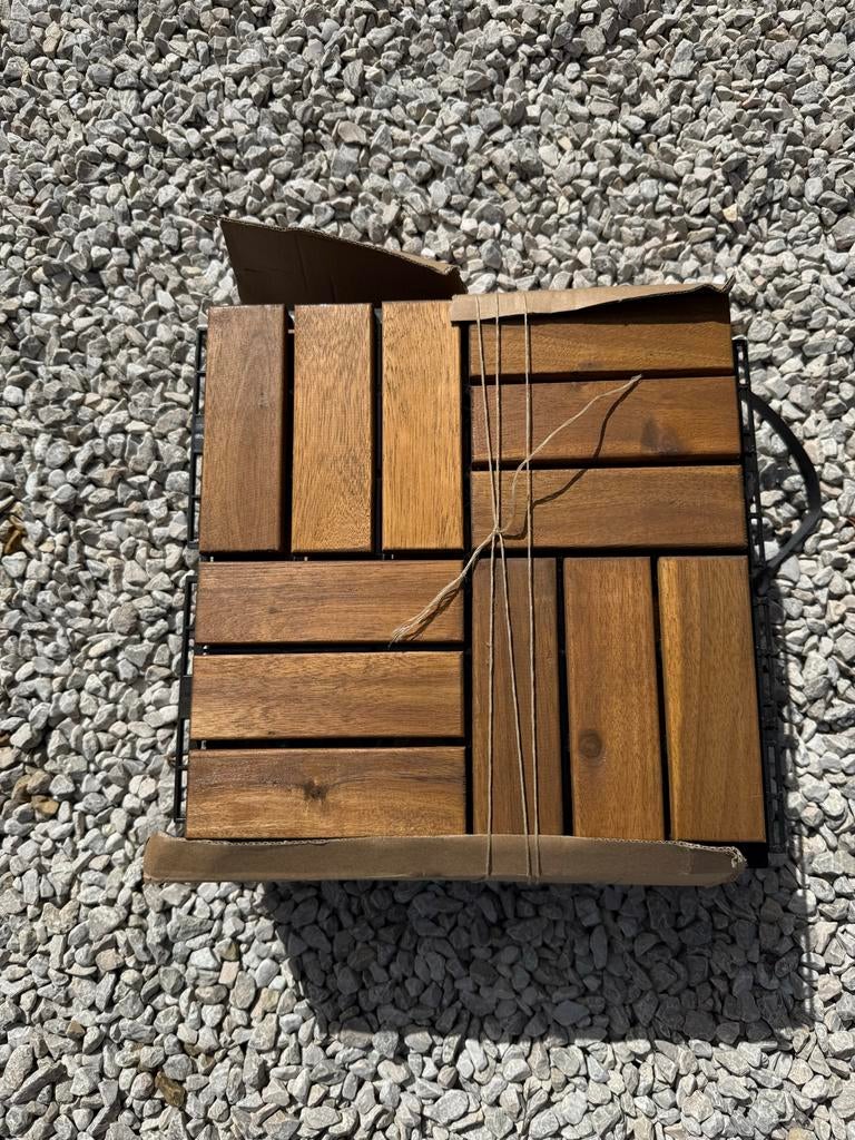 IKEA Runnen vlonder acacia, Tuin en Terras, Ophalen, Nieuw, Hout