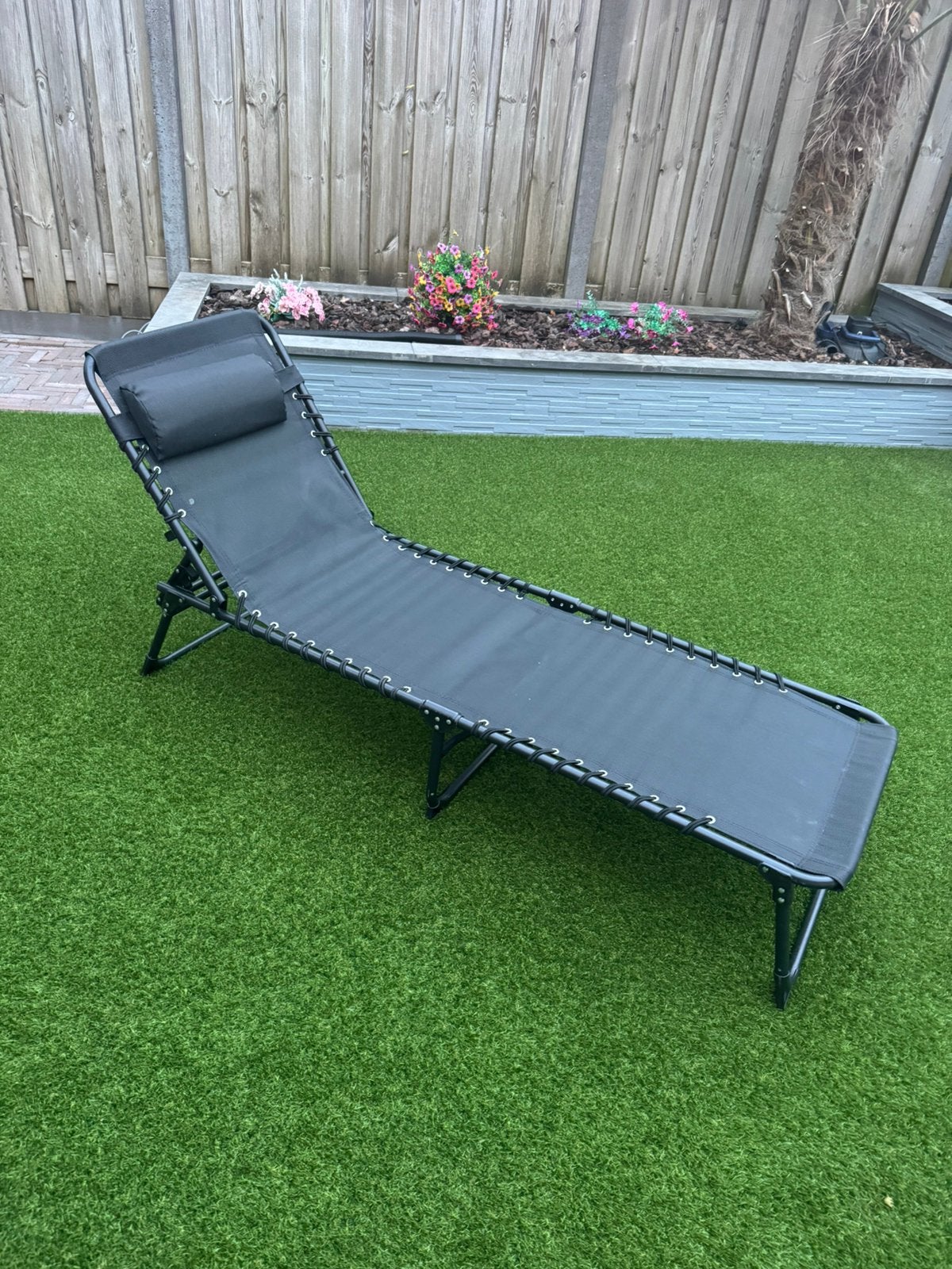2 inklapbare ligbedjes, Tuin en Terras, Ligbedden, Ophalen, Zo goed als nieuw, Aluminium