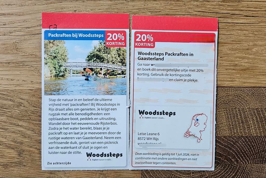 Woodsteps Packraften in Gaasterland.