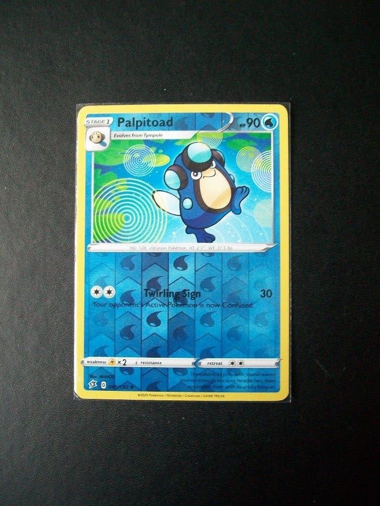4070: Nieuwe Pokemon Kaart holofoil PALPITOAD hp90 (045/192), Verzenden, Nieuw, Losse kaart, Foil