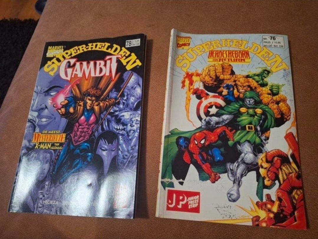 Marvel Superhelden Comics: Heroes Reborn (76) & Gambit, Meerdere comics, Ophalen of Verzenden, Zo goed als nieuw