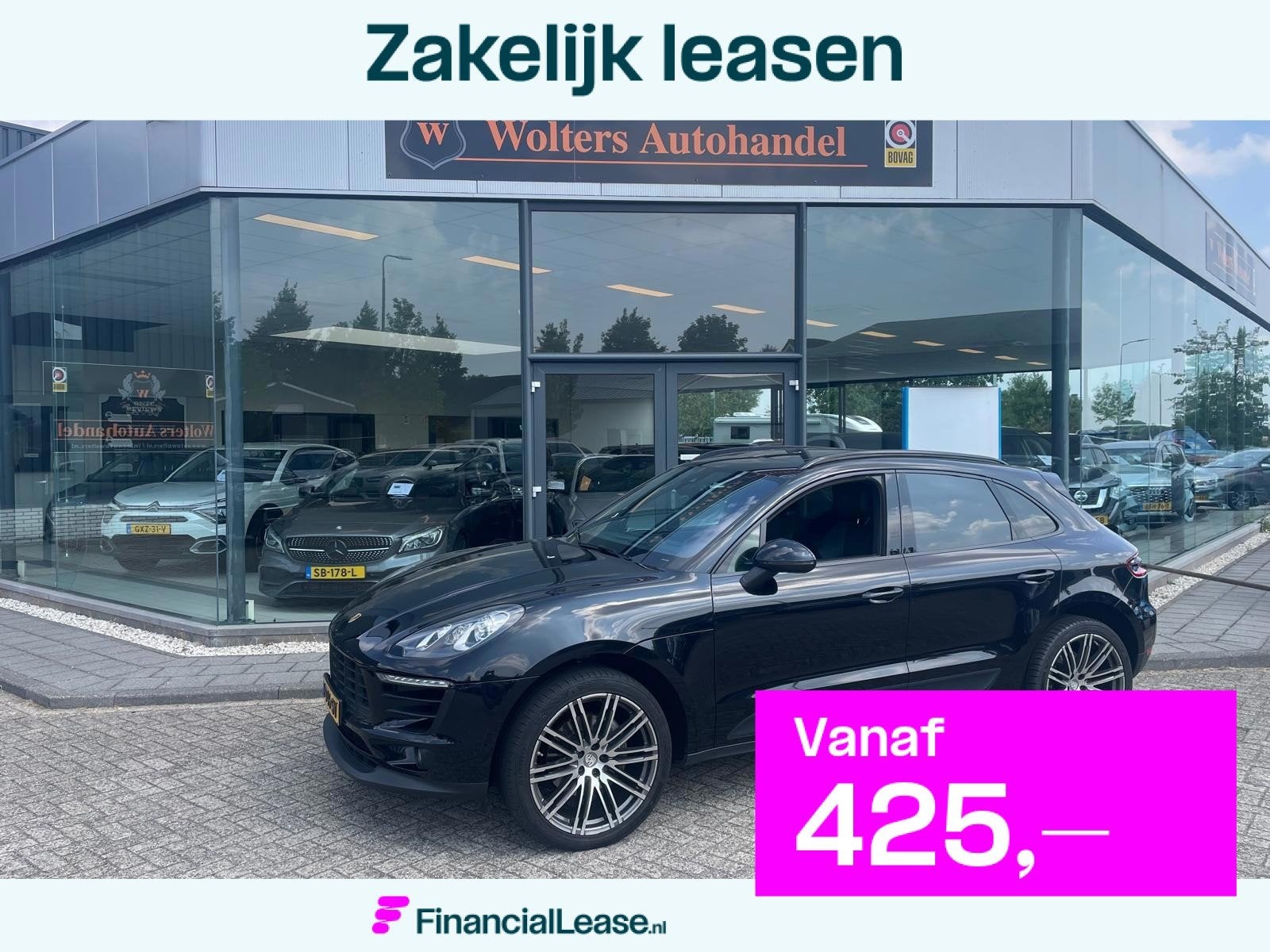 Porsche Macan 2.0, Gebruikt, 4 cilinders, Zwart, Bedrijf