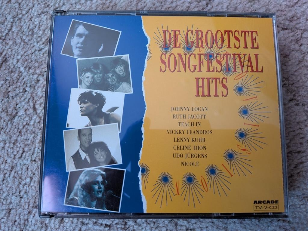 De Grootste Songfestival Hits 2CD - Eurovisie, Cd's en Dvd's, Cd's | Verzamelalbums, Verzenden, Zo goed als nieuw, Pop