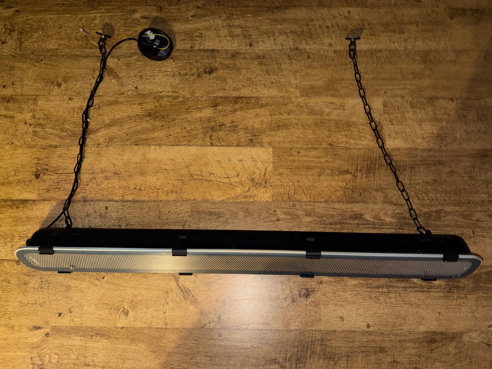 Zuiver LED TL armatuur met kettingophanging, Ophalen, Gebruikt, 100 tot 150 cm, Minder dan 25 cm
