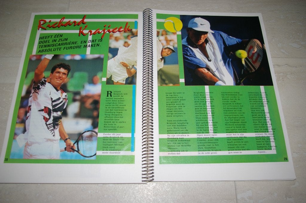 Twee plakboeken met artikelen over Richard Krajicek, Ophalen of Verzenden, Overige typen, Overige merken, L00
