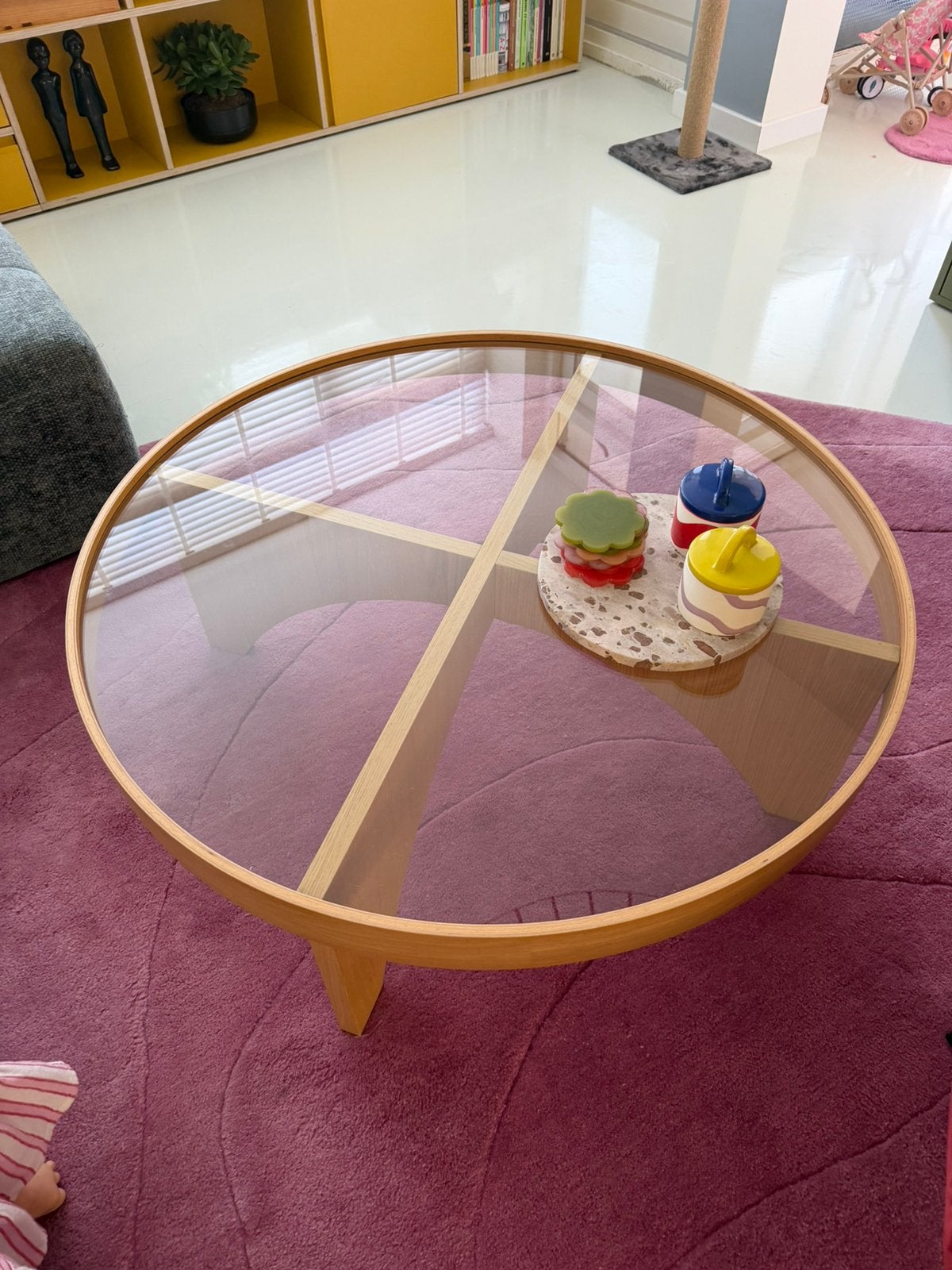 Ikea Stockholm 2025 salon tafel, Huis en Inrichting, Tafels | Salontafels, Ophalen, Zo goed als nieuw, Rechthoekig, 50 tot 100 cm