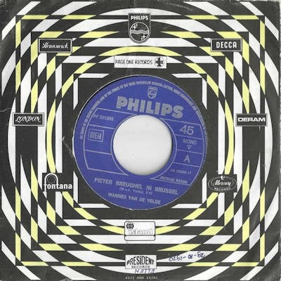WANNES van de VELDE  1968  VRIJ ZELDZAAM SCHIJFJE  V062, Cd's en Dvd's, Ophalen of Verzenden, Gebruikt, 7 inch, Pop