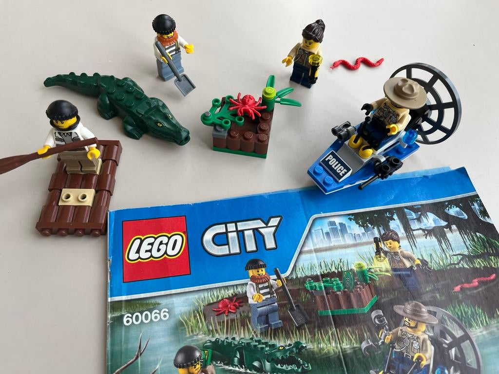 Lego City 60066 Moeraspolitie Starter Set, Ophalen, City, Lego, Zo goed als nieuw