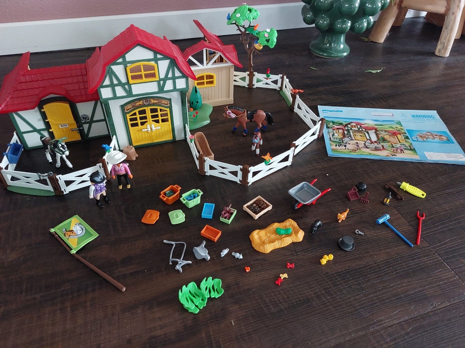 playmobile manege/prinses/woonhuis/dino/badkamer/spirit, Ophalen, Gebruikt, Complete set, Overige typen