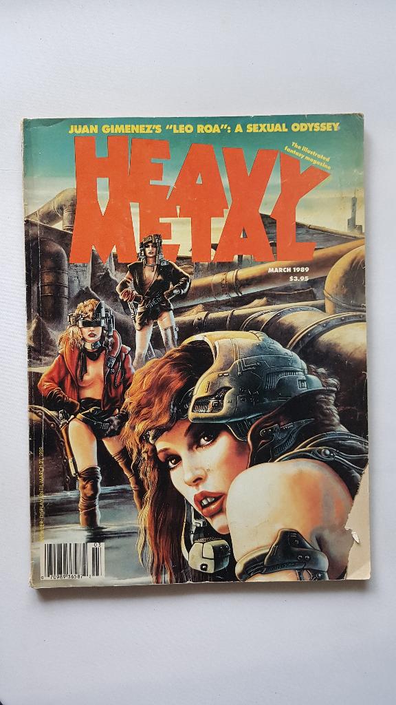 HEAVY METAL March 1989 Adult Illustrated Fantasy Magazine, Boeken, Strips | Comics, Amerika, Verzenden, Gelezen, Eén comic