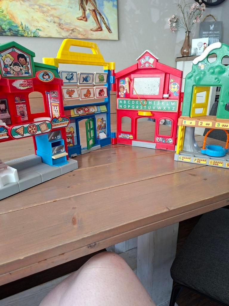 Fisher-Price Little People School en Winkel Speelset, Ophalen of Verzenden, Gebruikt, Jongen of Meisje