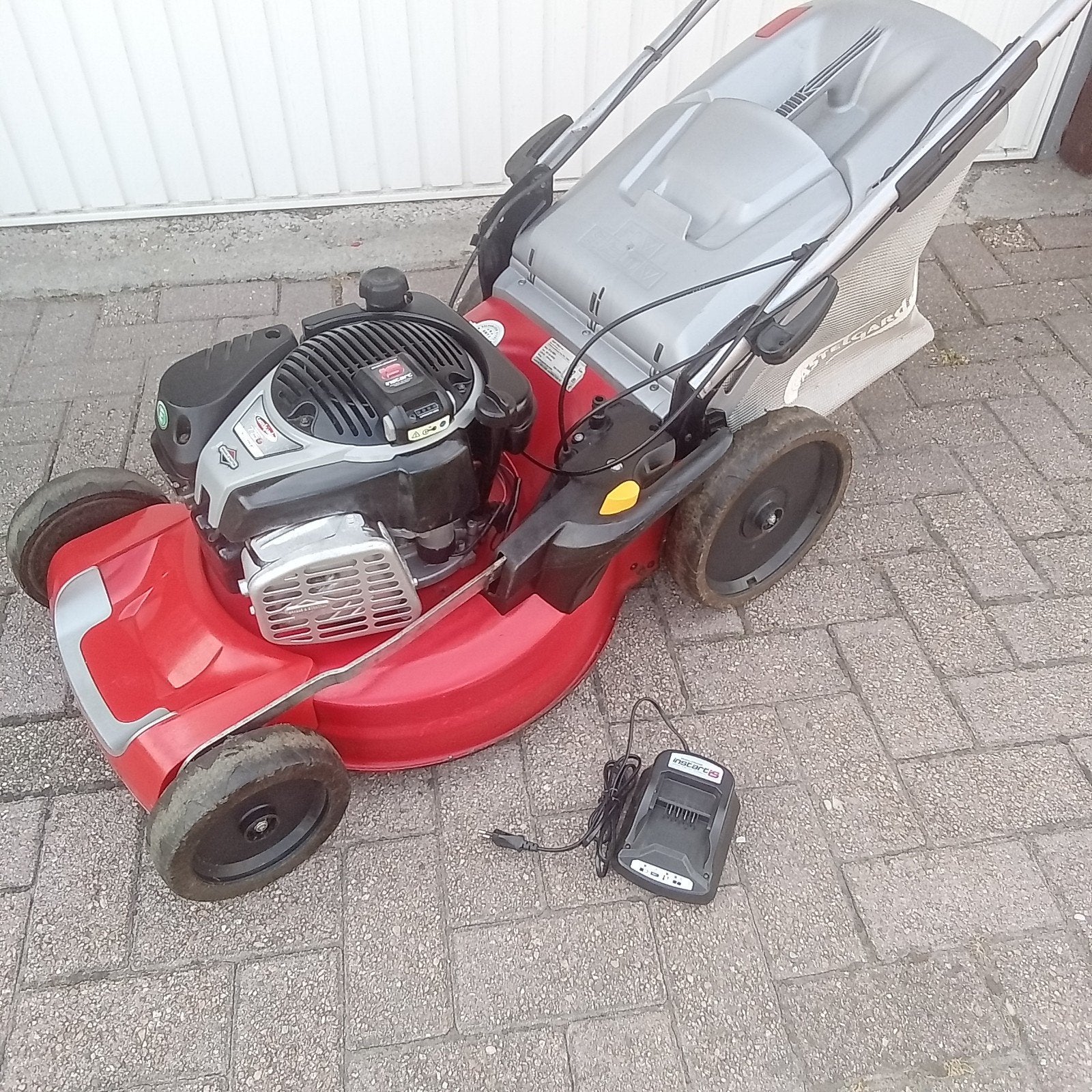 Castelgarden grasmaaier wiel aandrijving elektrische start, Ophalen, Cirkelmaaier, Gebruikt, Versnellingen