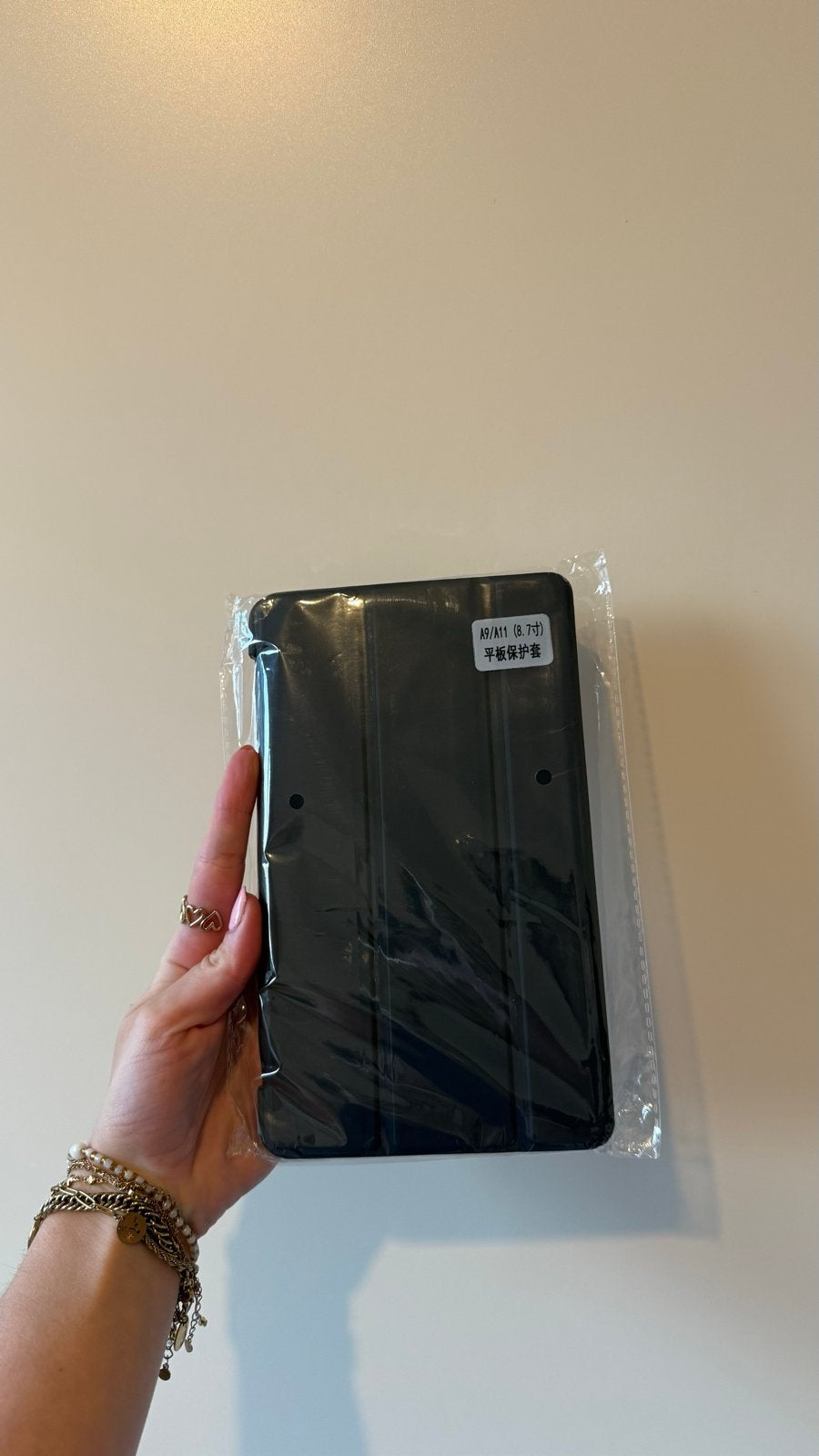 Zwart tablet hoes Samsung galaxy A9 / A11, Computers en Software, Tablet-hoezen, Ophalen of Verzenden, Nieuw, 8 inch, Bescherming voor- en achterkant