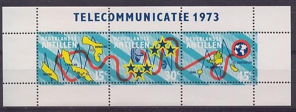 Nederlandse Antillen 478 postfris Telecom 1973, Ophalen of Verzenden, Postfris