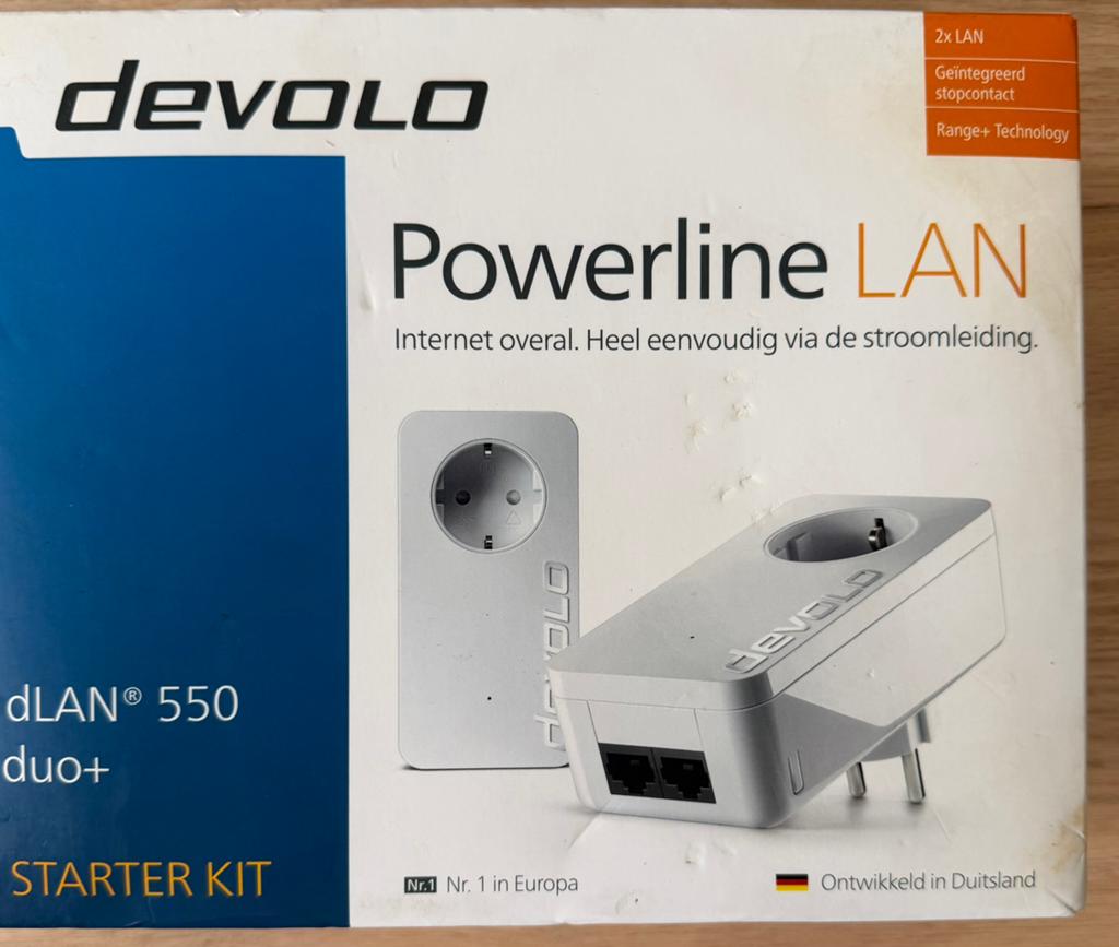 Internet via stopcontact - Devolo dLAN 550 duo+ (Nieuw), Computers en Software, Ophalen of Verzenden, Nieuw