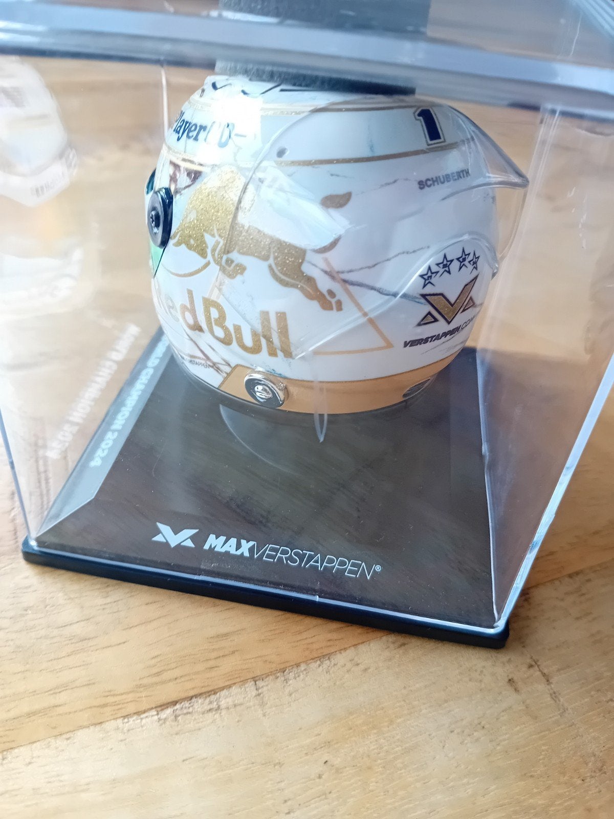 max Verstappen 1/4 wk helm 2024, Verzamelen, Automerken, Motoren en Formule 1, Ophalen of Verzenden, Zo goed als nieuw, Formule 1