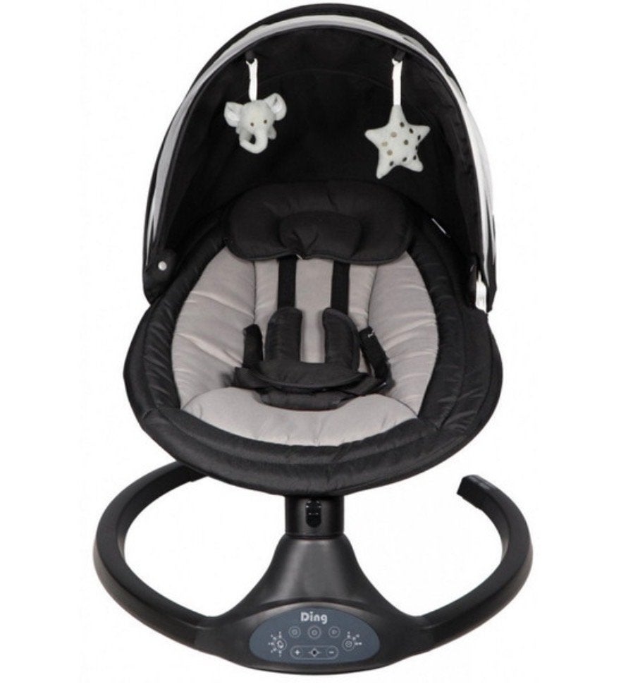 Ding Hugg Babyswing - Zwart met Bluetooth en Afstandsbedieni, Ophalen of Verzenden, Nieuw