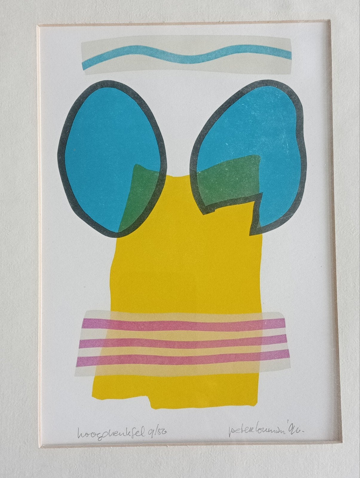 Peter Louman Zeefdruk/Lithografie 1990, Ophalen of Verzenden