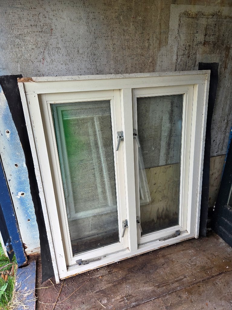 raamkozijn, Gebruikt, Raamkozijn, 150 tot 225 cm, Inclusief glas