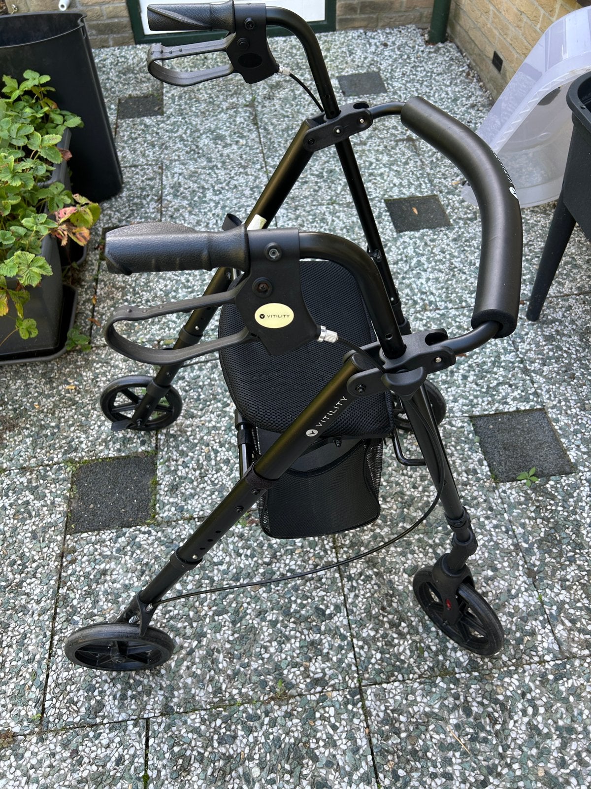 Fijne rollator, inklapbaar, Ophalen, Lichtgewicht, Gebruikt