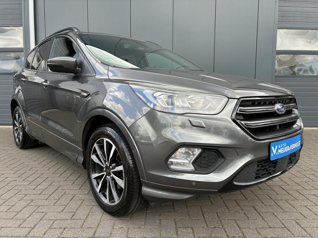 Ford Kuga 1.5 EcoBoost 150 PK ST-Line | HALF-LEDER | NAVI |, Zwart, 4 cilinders, Leder en Stof, Bedrijf