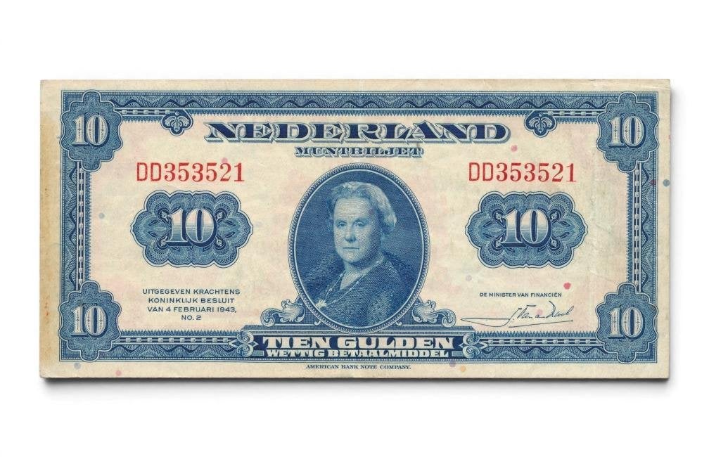 Nederland 10 gulden 1943 Wilhelmina