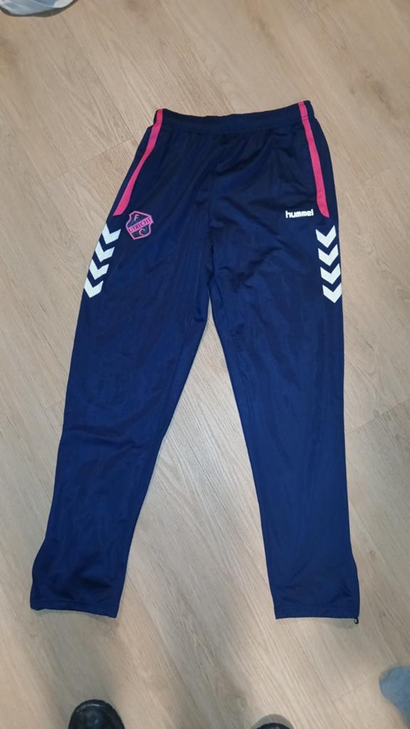 FC Utrecht Hummel trainingsbroek maat L, Ophalen, Blauw, Zo goed als nieuw, Maat 42/44 (L)
