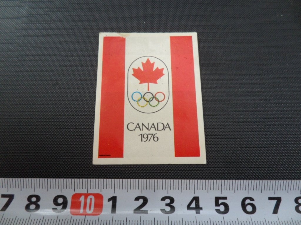 sticker olympische spelen vlag CANADA 1976, Ophalen of Verzenden, Zo goed als nieuw