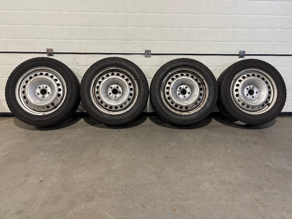 16" continental winterbanden st. 5 x 98 combo, fiat doblo .., Ophalen, Gebruikt, 16 inch, Banden en Velgen