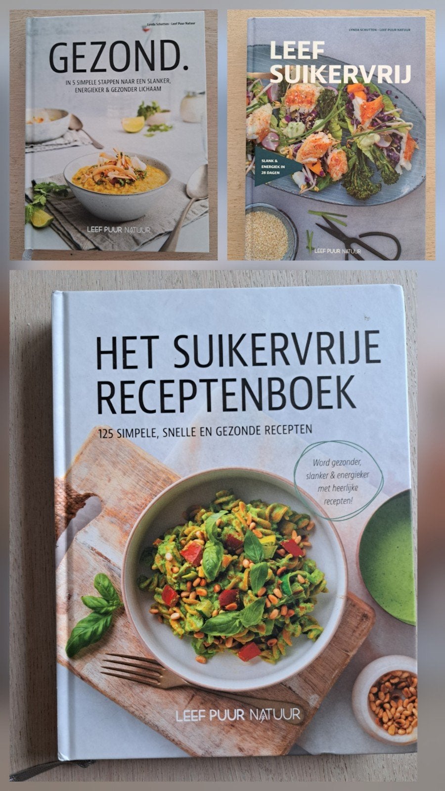 3x Leef Puur Natuur - suikervrij, Ophalen of Verzenden, Zo goed als nieuw, Gezond koken
