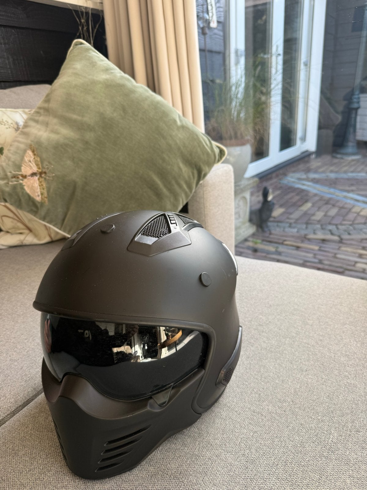 Vito Helmets Jethelm met afneembaar mondstuk - Maat S, Heren, Jethelm, S, Tweedehands