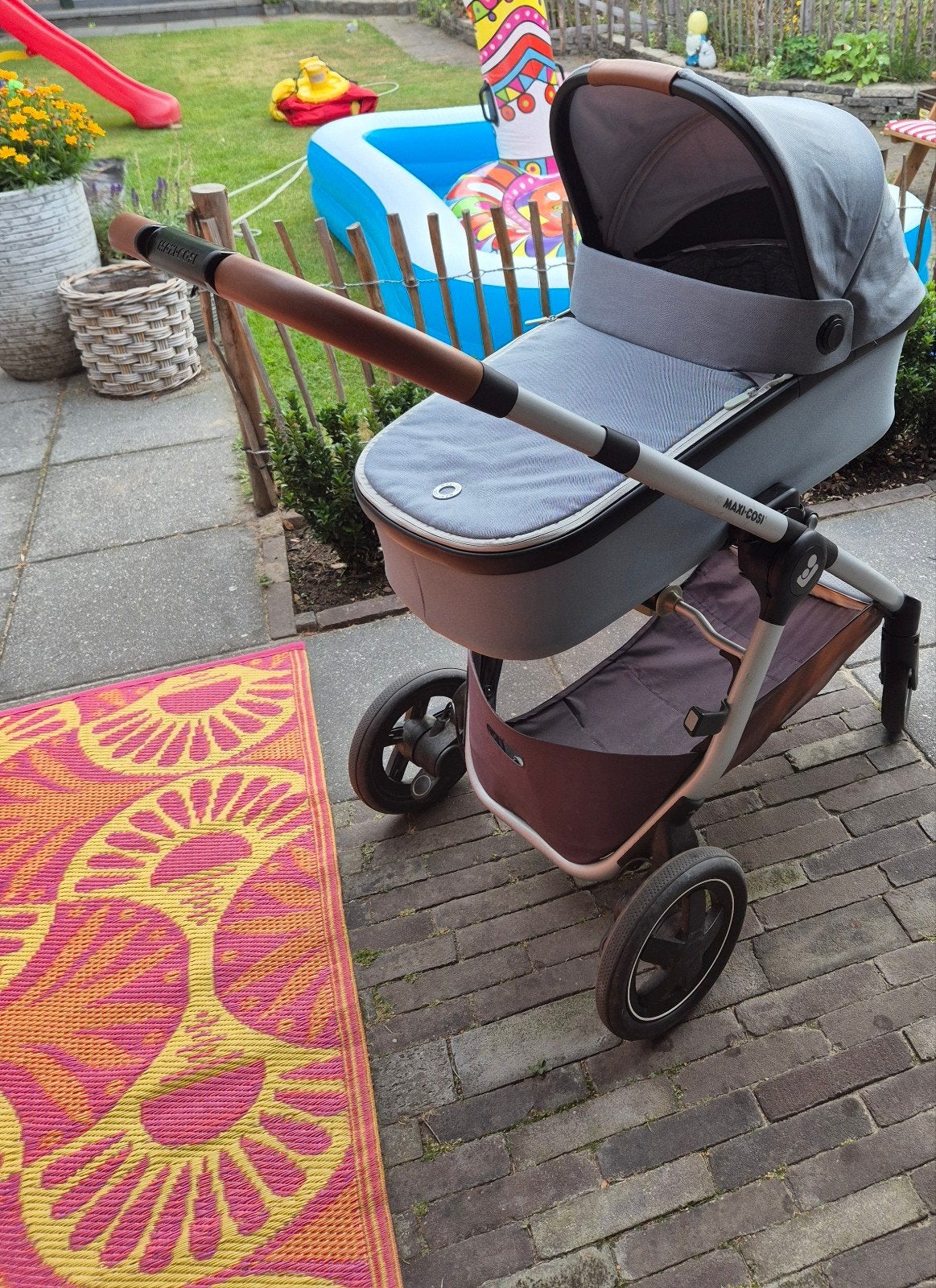 super mooie maxicosi kinderwagen - reiswieg - blauw - baby, Ophalen, Zo goed als nieuw, Kinderwagen, Maxi-Cosi