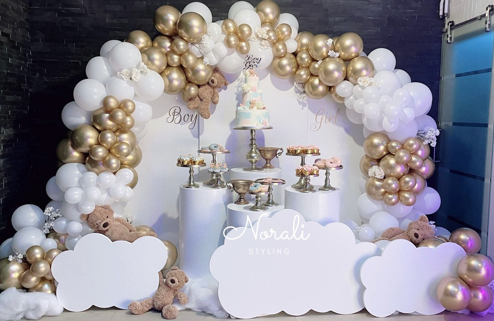 Wolken thema - Babyshower - Gender Reavel - Verhuur, Ophalen, Zo goed als nieuw, Overige
