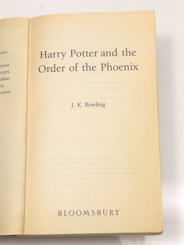 Harry Potter and the Order of the Phoenix — Rowling 2004, Ophalen of Verzenden, Gelezen