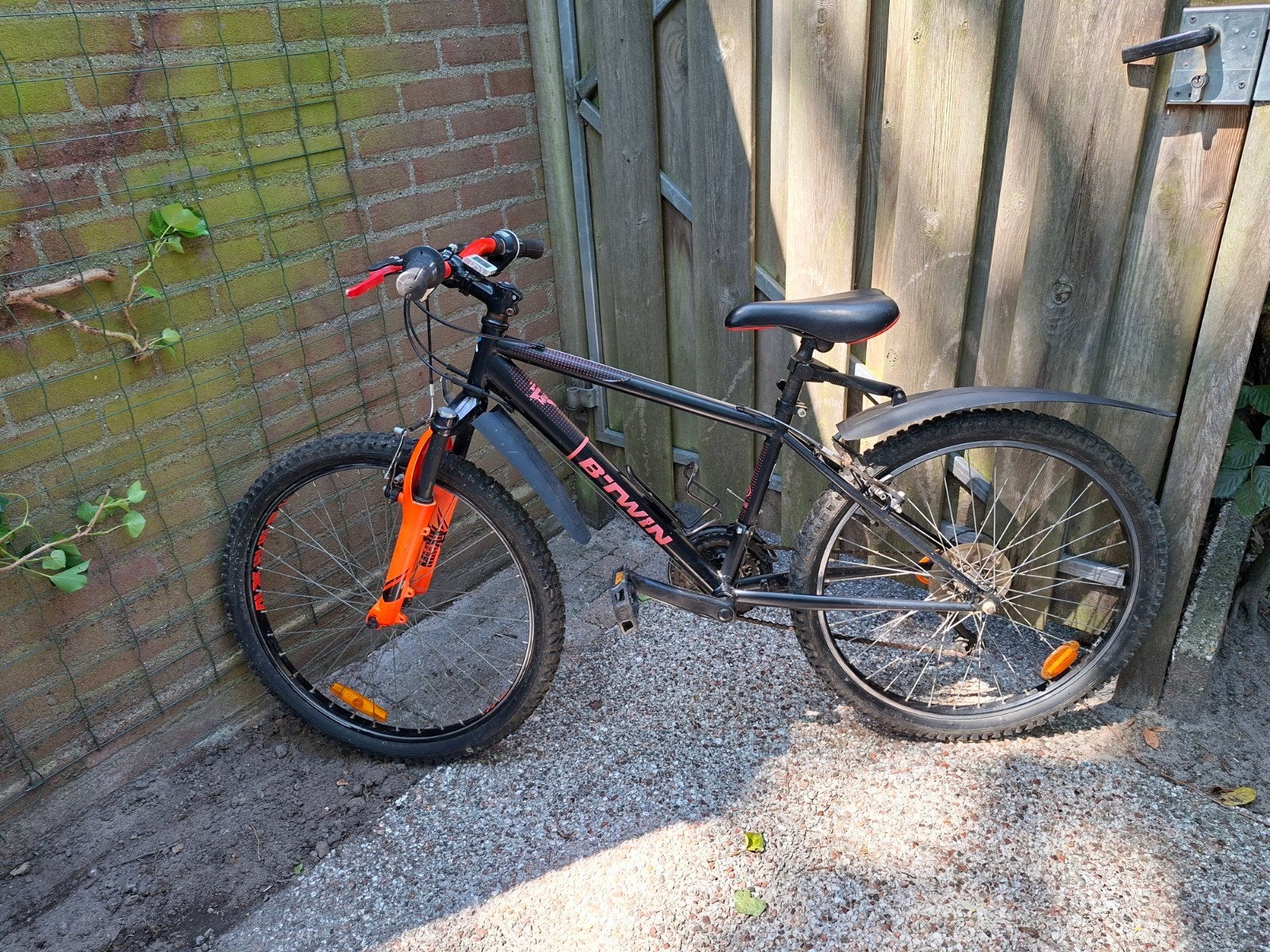 Mountainbike B'twin rockrider 500, Ophalen, Aluminium, 24 inch of meer