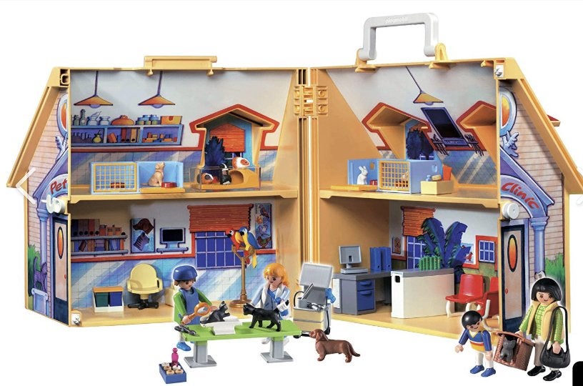 Playmobil 5870  Dierenkliniek, Gebruikt, Gebouw, Complete set, Ophalen of Verzenden