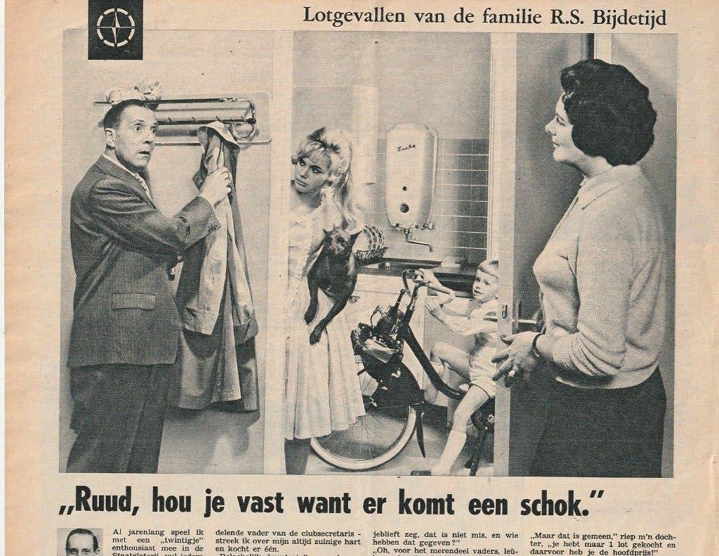 Retro reclame 1960 Erres Solex brommer jongetje Peter, Verzenden, Overige typen