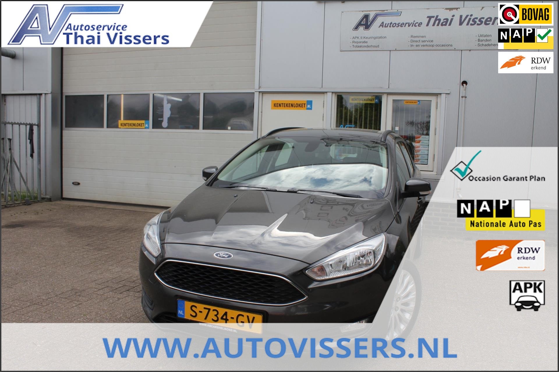 Ford Focus Wagon 1.0 Titanium Clima PDC Cruise LMV Apk 20-1-, Gebruikt, Handgeschakeld, 3 cilinders, 999 cc