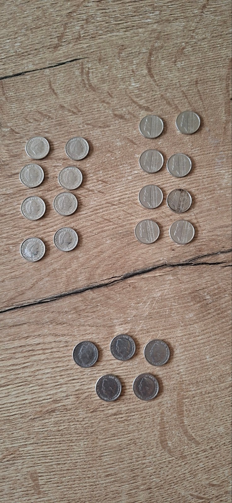 21 dubbeltjes (10 cent), Ophalen of Verzenden, Nederland, Munten