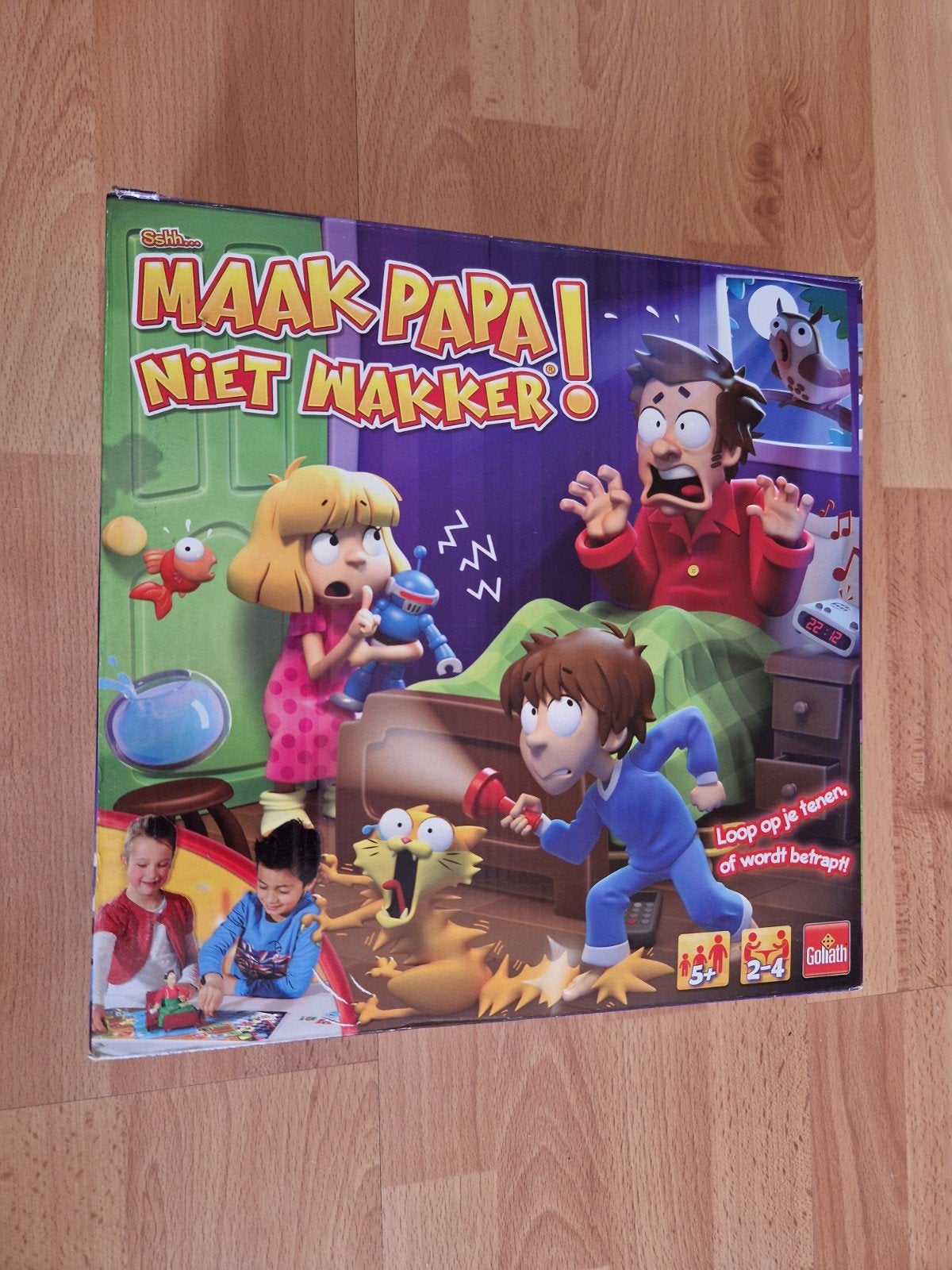 Maak Papa Niet Wakker! bordspel van Goliath, Hobby en Vrije tijd, Drie of vier spelers, Ophalen of Verzenden, Gebruikt, Goliath