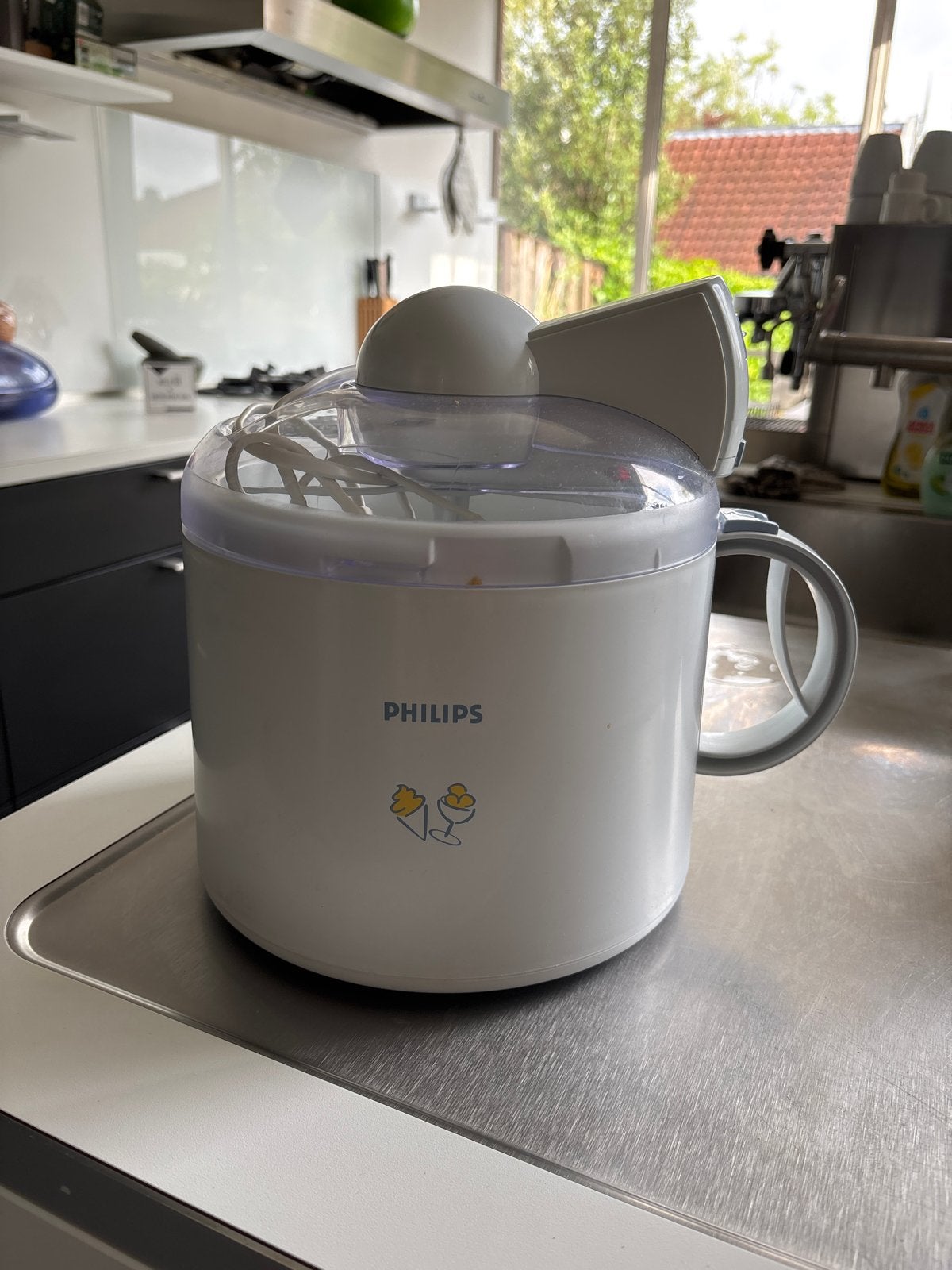 Philips IJsmachine - Maak zelf heerlijk ijs!, Ophalen of Verzenden, Gebruikt